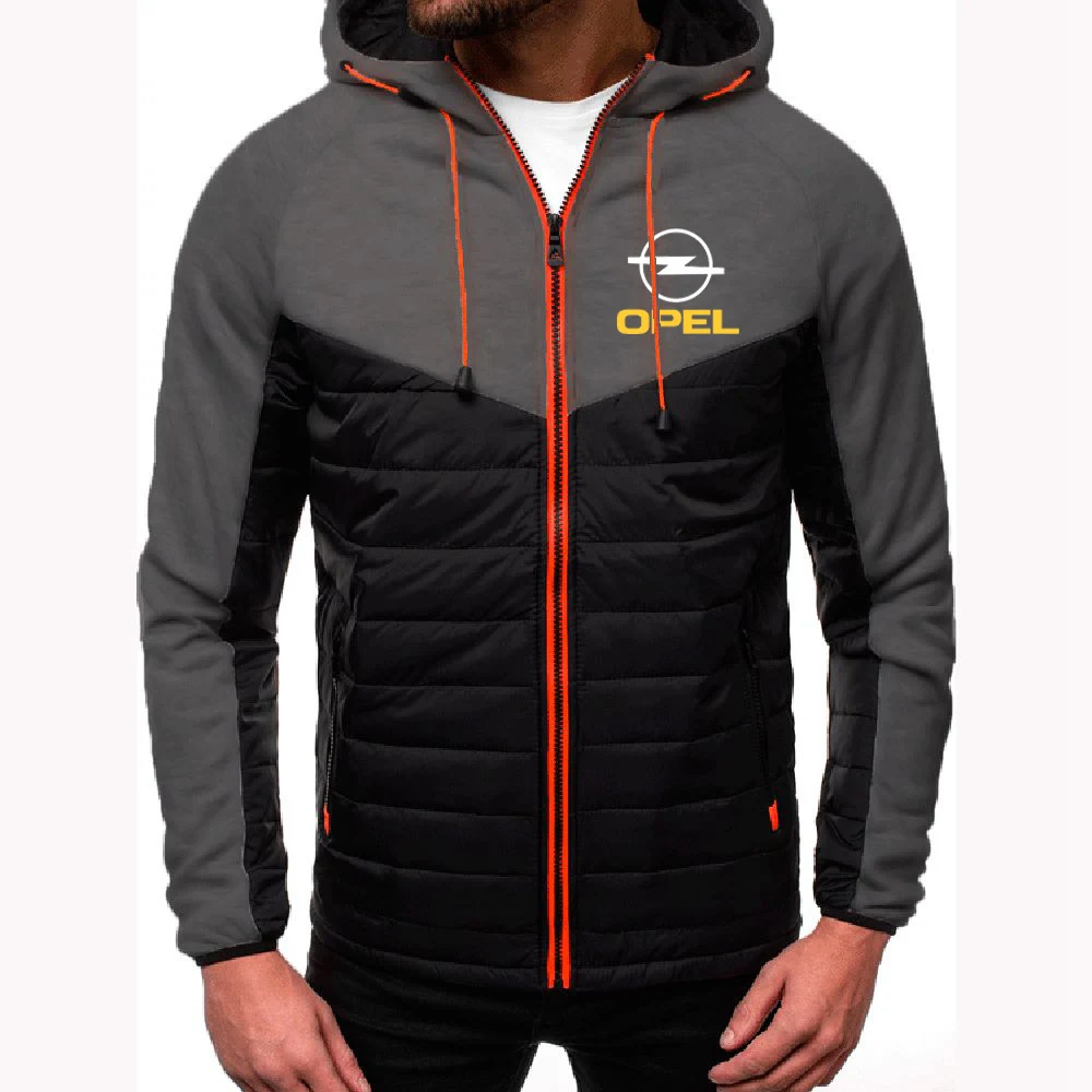 

2021 OPEL Spring Autumn Comfortable Men's Hoodies Fashion Print Coat Male Casual 7 Color Padded jackets Sport Zipper Tops