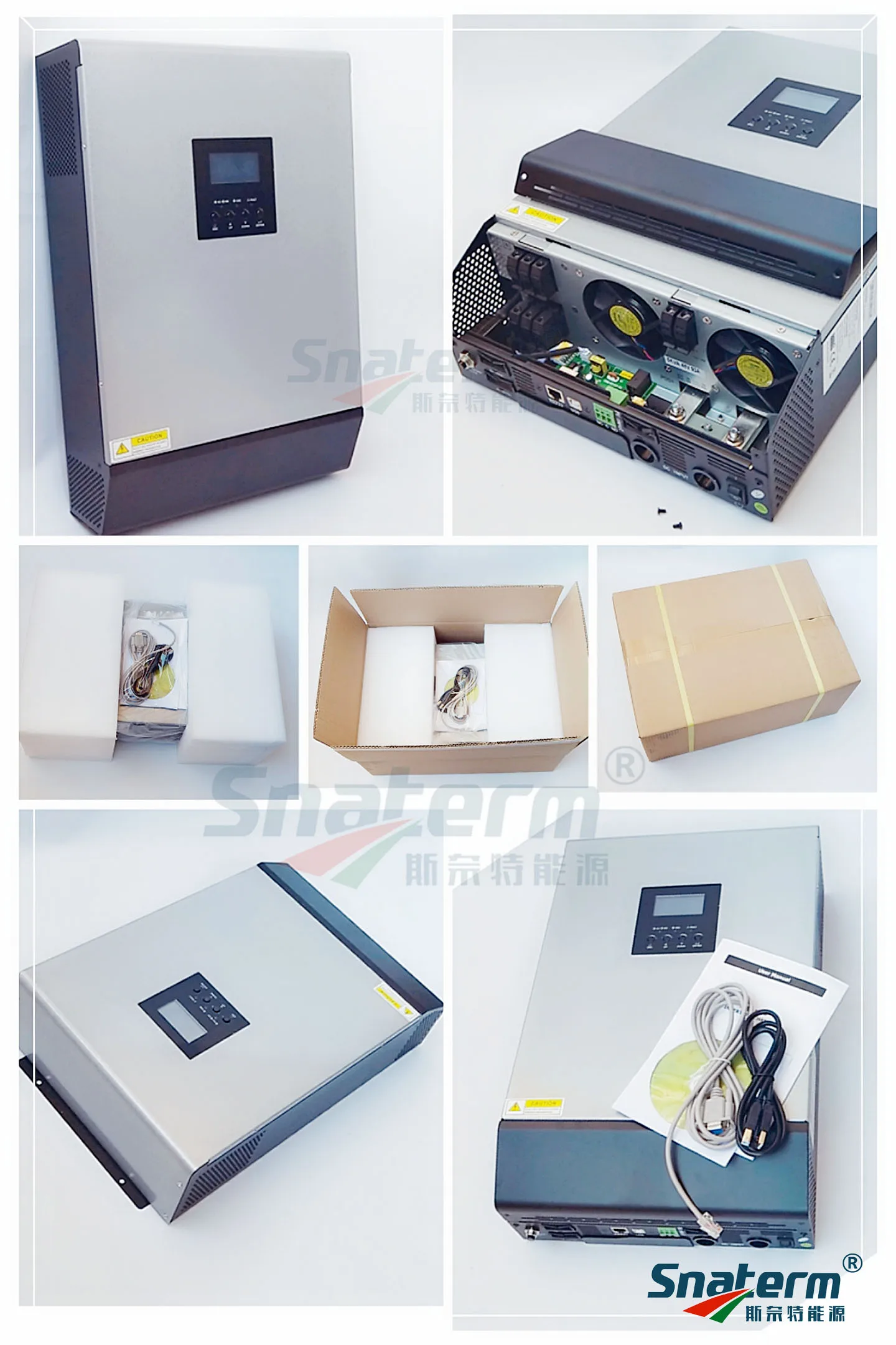 5000VA PS5KVA Гибридный солнечный инвертор 48VDC до 230VAC с 48V50A контроллер солнечного зарядного устройства и 60A AC зарядное устройство параллельное функционирование