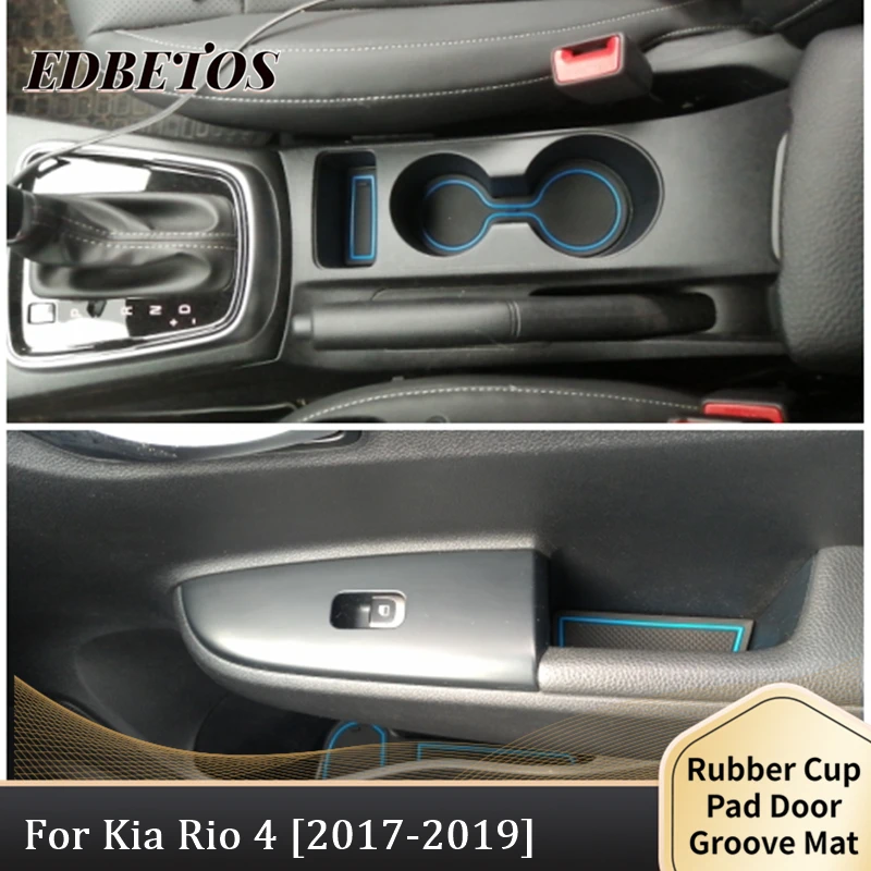 Коврик для дверей автомобиля Rio 4 2017 2018 2019 Противоскользящий коврик Kia | Автомобили