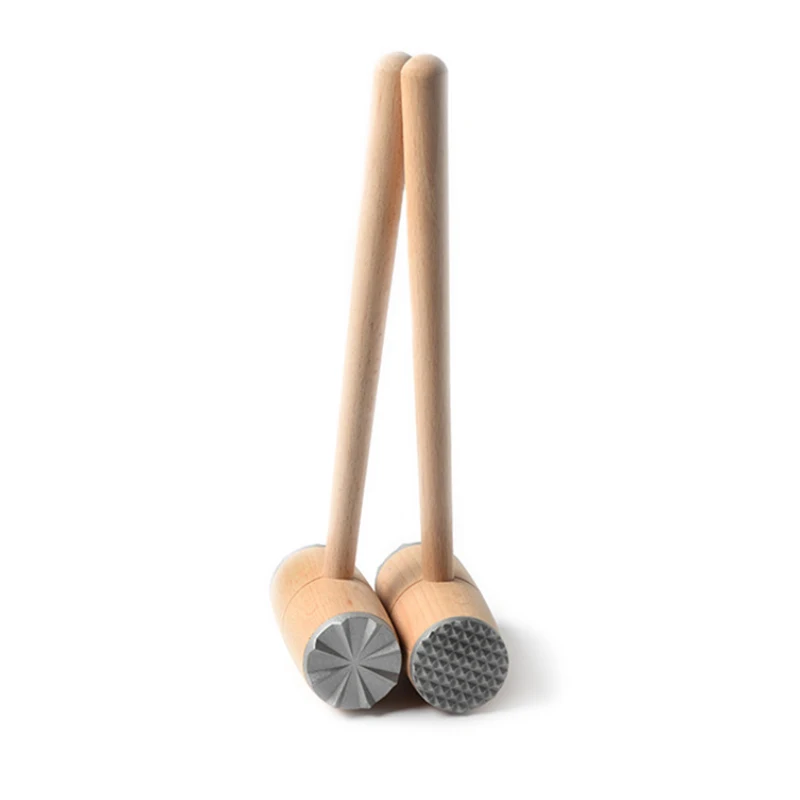 Двусторонняя деревянная алюминиевая головка для размягчения говяжьего стейка