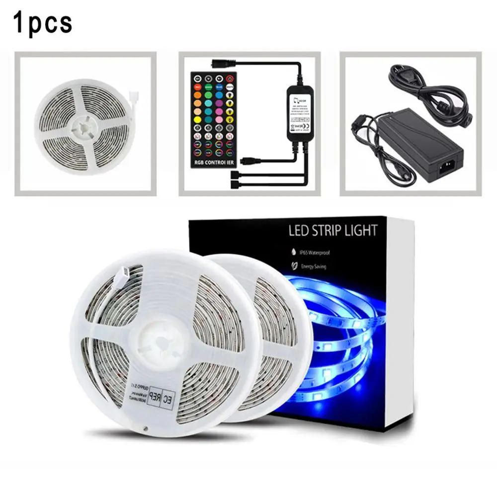 

Комплект светодиодных лент с пультом дистанционного управления, ультраяркая Гибкая уличная лента для спальни, гостиной, свадьбы, вечеринки