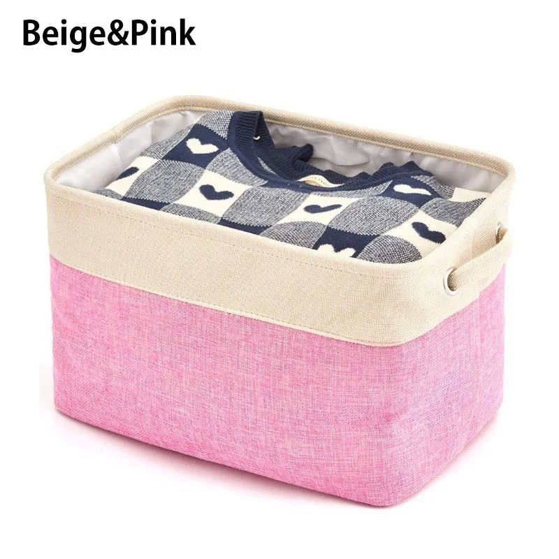 Персонализированные складной собака корзина для хранения игрушек Сумки-холсты