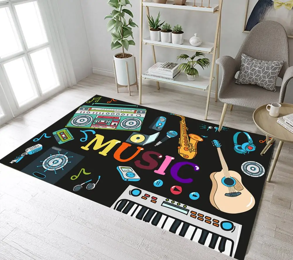 Коврики для музыкальных инструментов гитары саксофона музыкальная тема