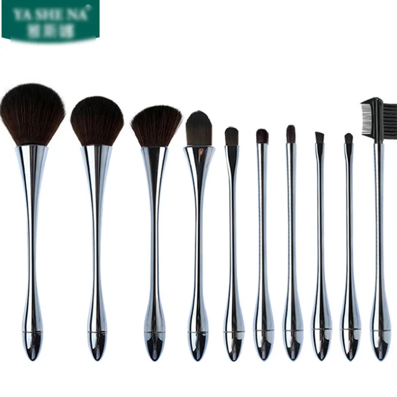 

10 Pcs Suit Makeup Brush Set Foundation Powder Eyebrow Blush Eyeshadow New Double Head Brush Beauty Make Up Kit Tool