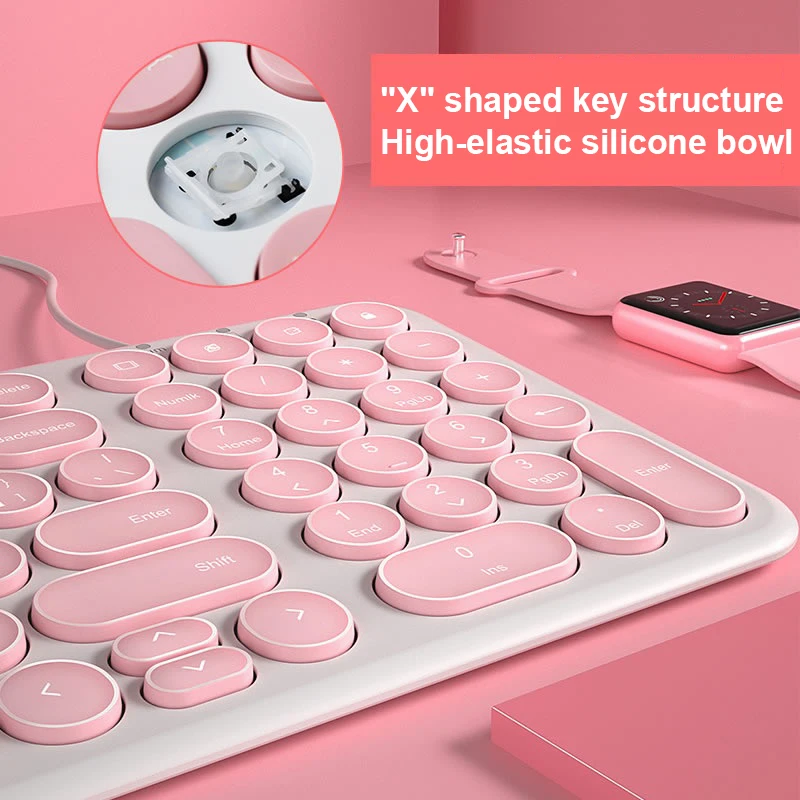 Проводная игровая клавиатура и мышь USB для ноутбука компьютера геймера бесшумная