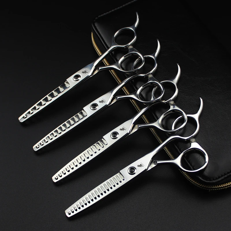 

JAPAN 440C 6.0"Sale Silver Japanese Hair Scissors Cheap Hairdressing Scissors Shears Hairdresser Shaver Haircut Fishbone Teeth