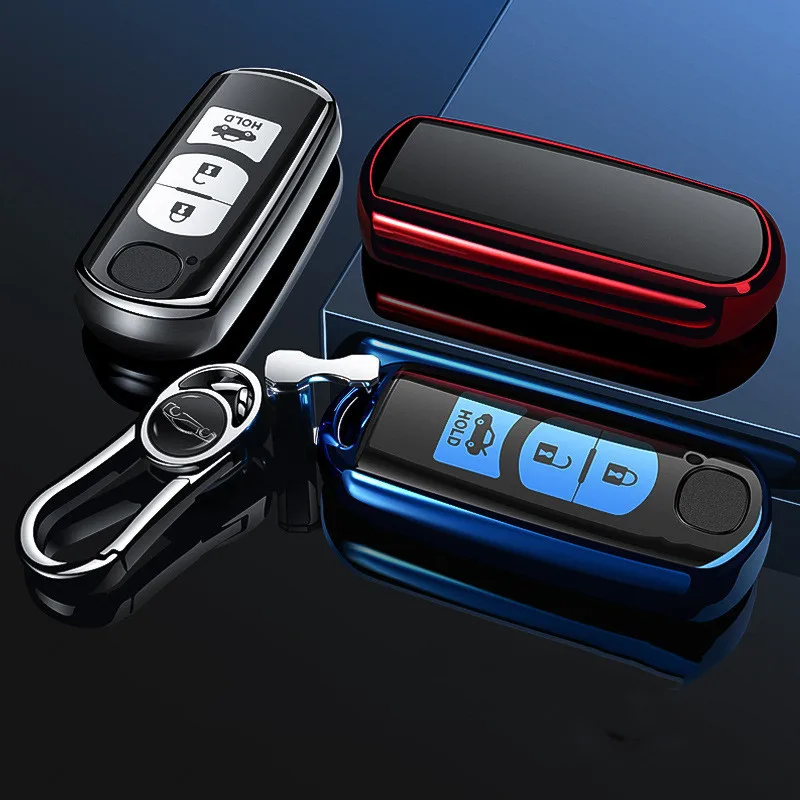 

Soft TPU Car key fob cover case protect for Mazda 2 3 6 5 CX-3 CX-4 CX-5 CX-7 CX-9 2014 2016 2015 Atenza Axela MX5 Car stylin