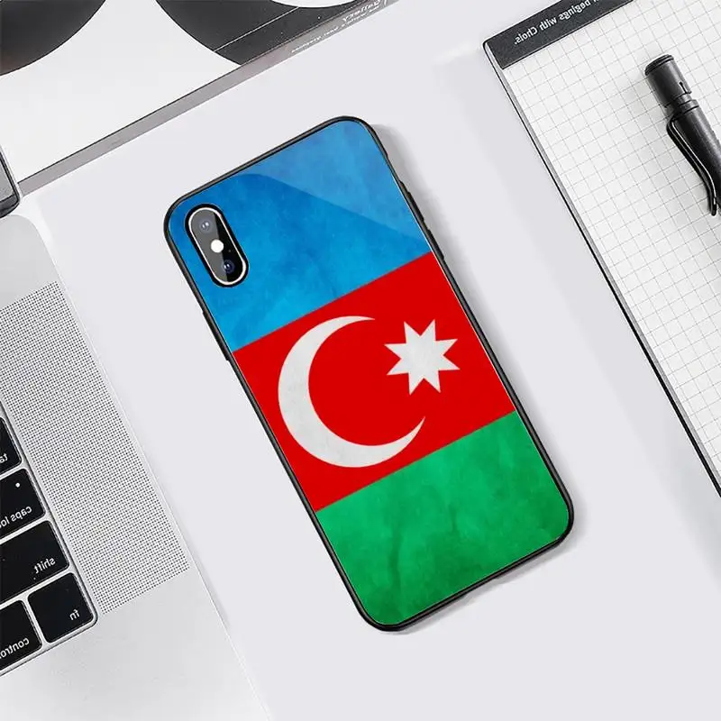

Azerbaijan buta flag fashion pattern high quality Phone Case Tempered glass For iphone 5C 6 6S 7 8 plus X XS XR 11 PRO MAX