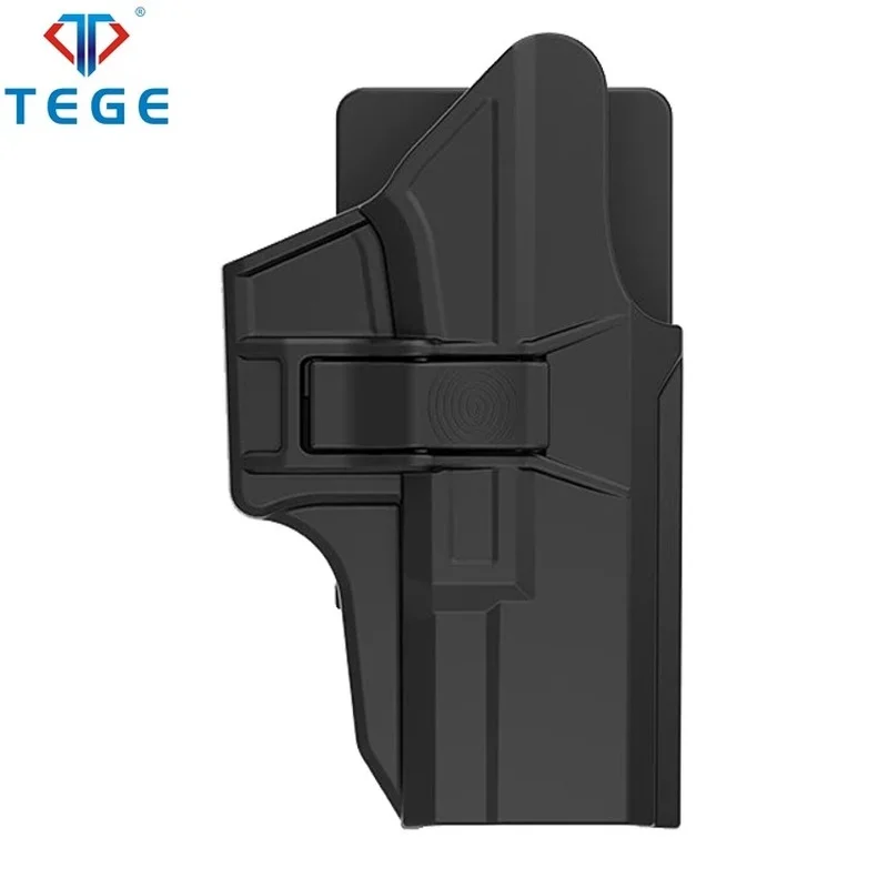 

TEGE OWB Polymer Waistband Gun Holster Tactical Gear Glock 17 22 31 Matched Belt Clip Attachment Auto-Adjusting Gun Bag