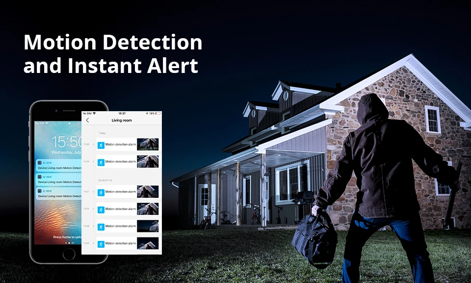 SANNCE Водонепроницаемая ip-камера с разрешением 1080 P, HD WiFi, беспроводная цилиндрическая камера наблюдения, наружная ИК-камера ночного видения, камера для домашней безопасности