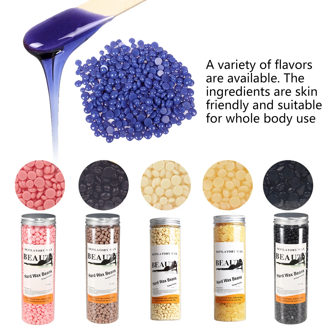 

400g Wax For Depilation Hair Removal Wax Beans Women Depilation Wax Beans Bikini Face Hair Legs Arm Depilatory Wax Bean