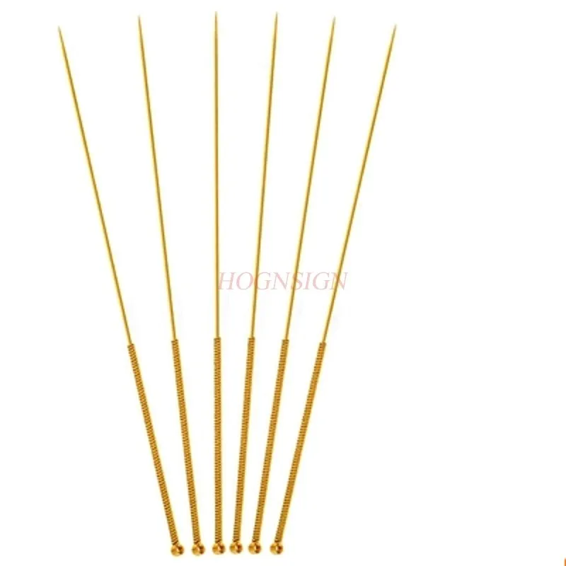 Acupuncture Needle Fully Gold-plated Acupunctures Dry Chinese Medicine Meridian Cone Moxibustion Knife Medical Care Tool Beauty