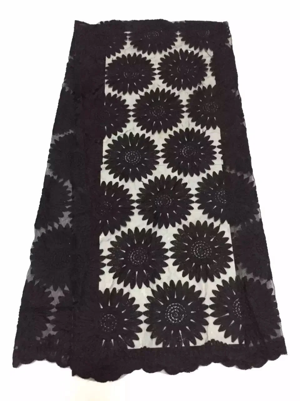 

2016 new arrival african water soluble chemical cord lace fabric,guipure lace fabric for wedding 5yards.Blue french lace fabric