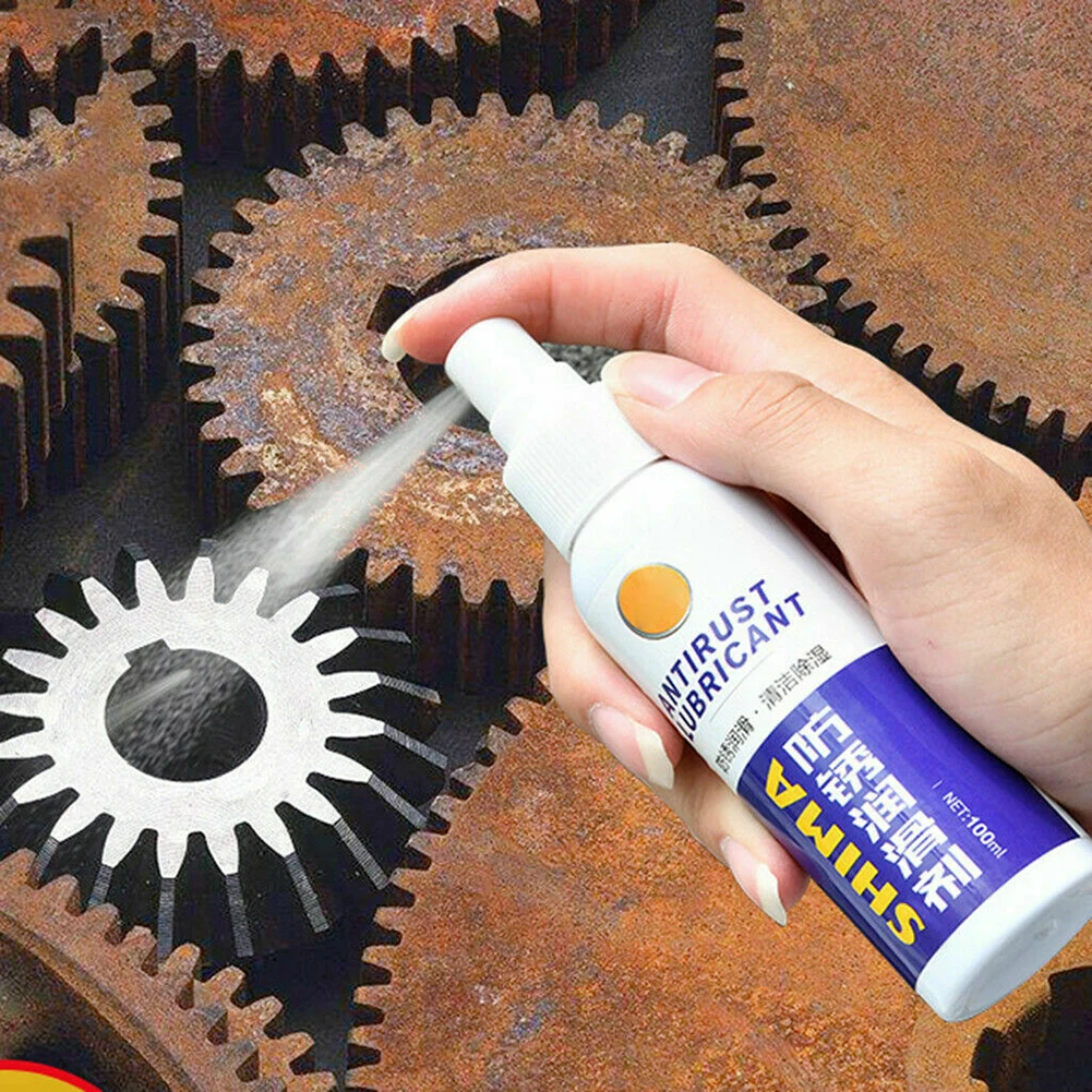 

100ml Metal Chrome Paint Clean Anti-rust Lubricant Premium Rust Inhibitor Rust Remover Derusting Spray Car Maintenance Cleaning