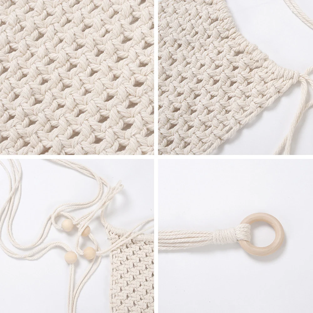 

Cotton Plant Hanging Basket Flowerpot Plant Holder Macrame Hanger Hang Basket Cotton Flowerpot Holder Garden Home Balcony Yard