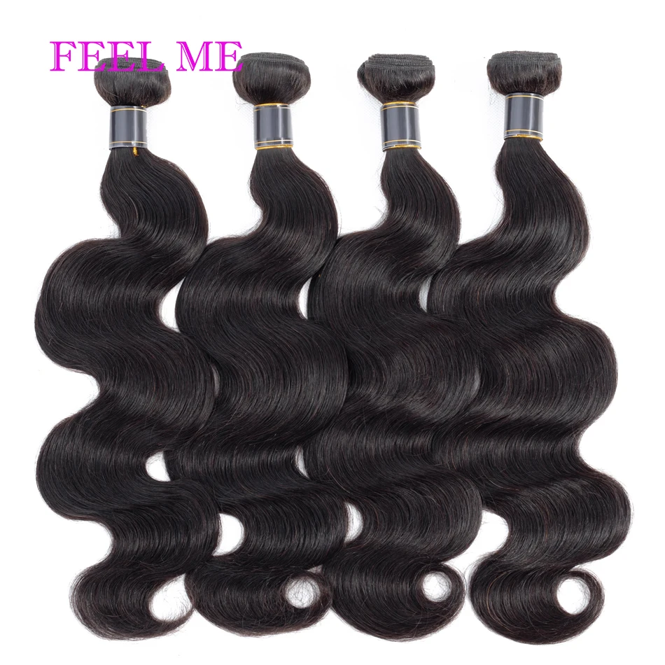 

Филми бразильские человеческие волосы волнистые человеческие волосы пряди для черный Для женщин 1/3/4 шт. 100% человеческие волосы натуральный Цвет # 1b Волосы Remy волос для наращивания