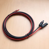 solar panel pv cable rated black and red 2 5mm2 4mm2 solar cable with solar waterproof connector
