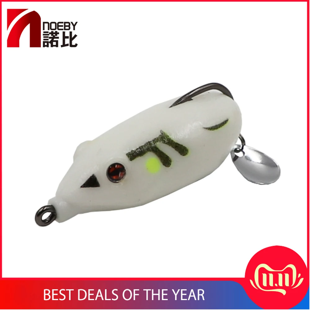 NOEBY Fishing Frog Bait 55 мм 14 г Topwater Lure Isca De Pesca Leurre Dur Souples Wobler Na Ryby Мягкая приманка для соленой воды