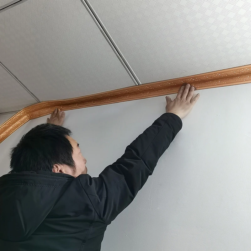 Xpe Foam Self-Adhesive Ceiling Corner Line Solid Color Waterproof Background Wall Frame Edge Banding Home Decoration Baseboard | Дом и сад