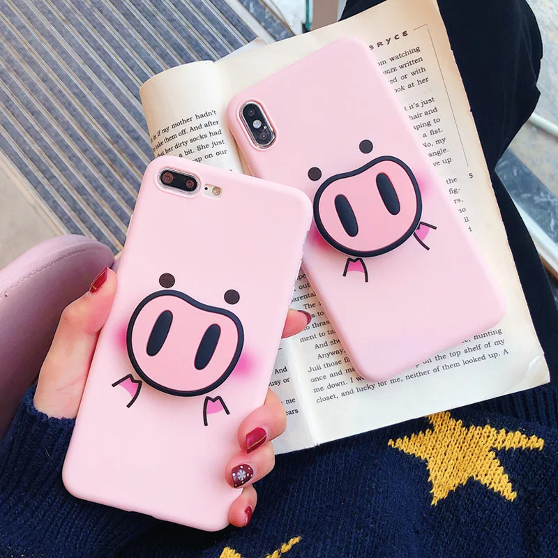 Забавный чехол из ТПУ с рисунком поросенка для OPPO Reno 10x Zoom F9 F11 Pro F7 F5 F1S A1K A3S AX7 R9 R9S Plus