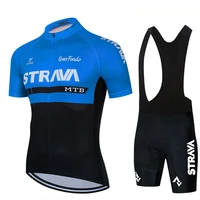 strava cycling jerseys set 2021 summer short sleeves bicycle cycling clothing classic black men ropa de ciclismo breathable