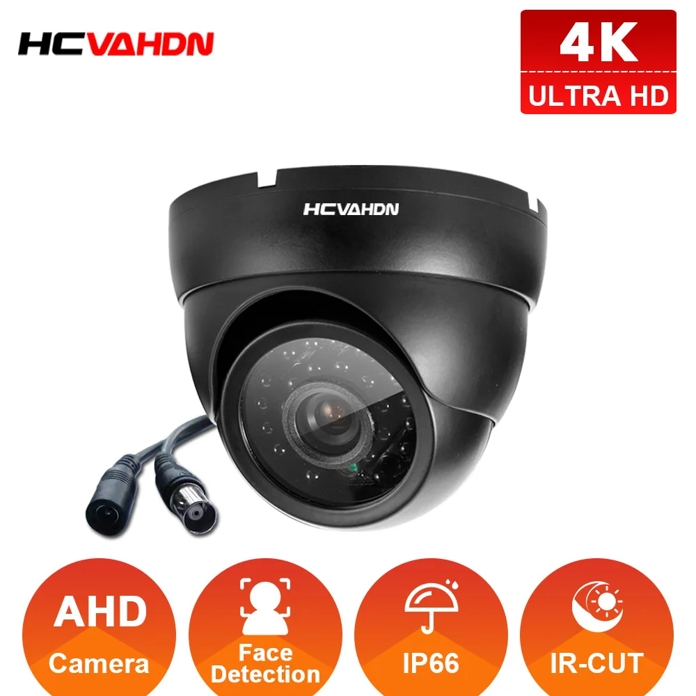 

AI Human Detection AHD Dome Camera 3.6mm Wide Angle CCTV Security 4K Ultra HD 8MP IR Night Vision In/Outdoor Analog Camera