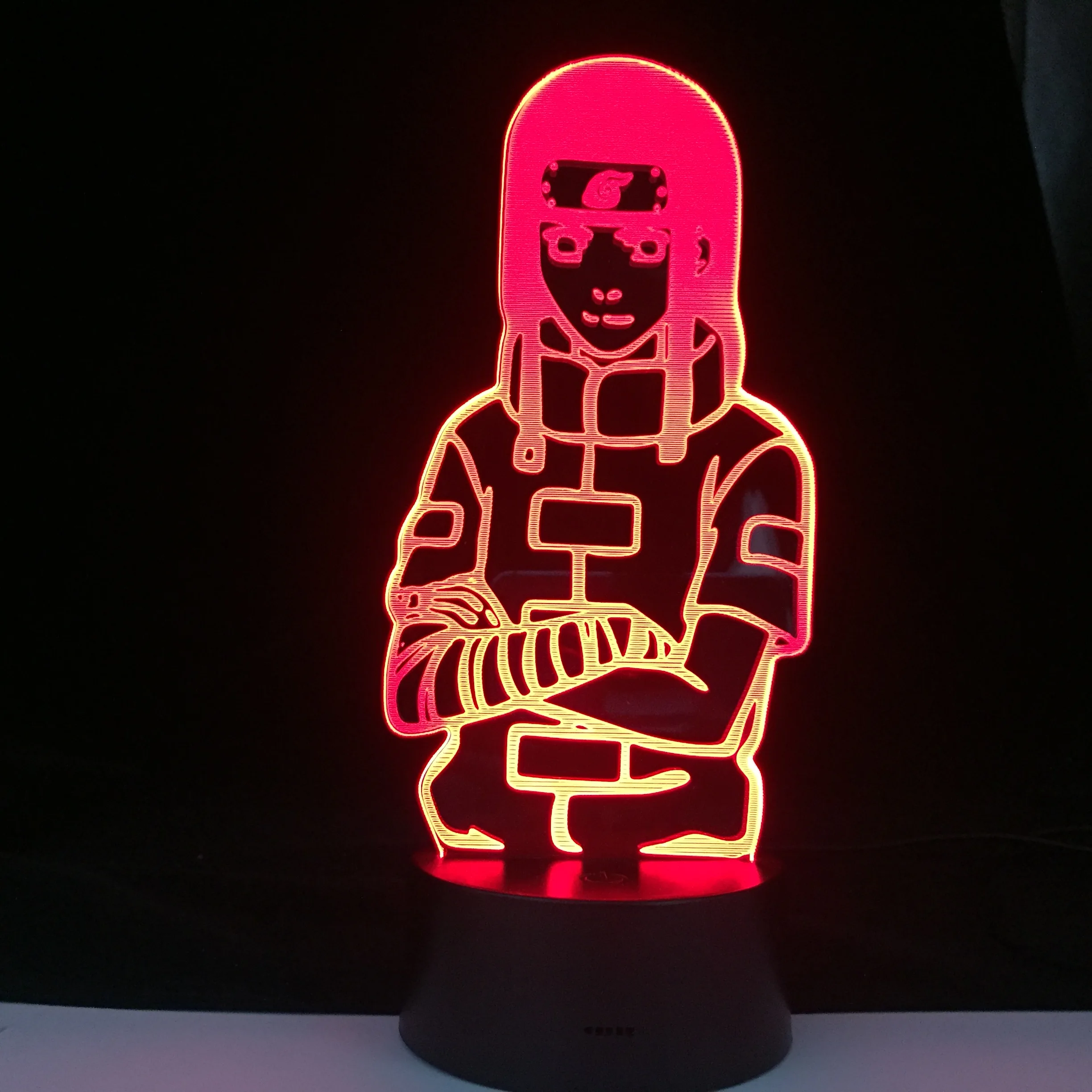 Ночник Orochimaru Naruto Hyuga Neji фигурка Наруто акриловая 3d лампа для детской спальни