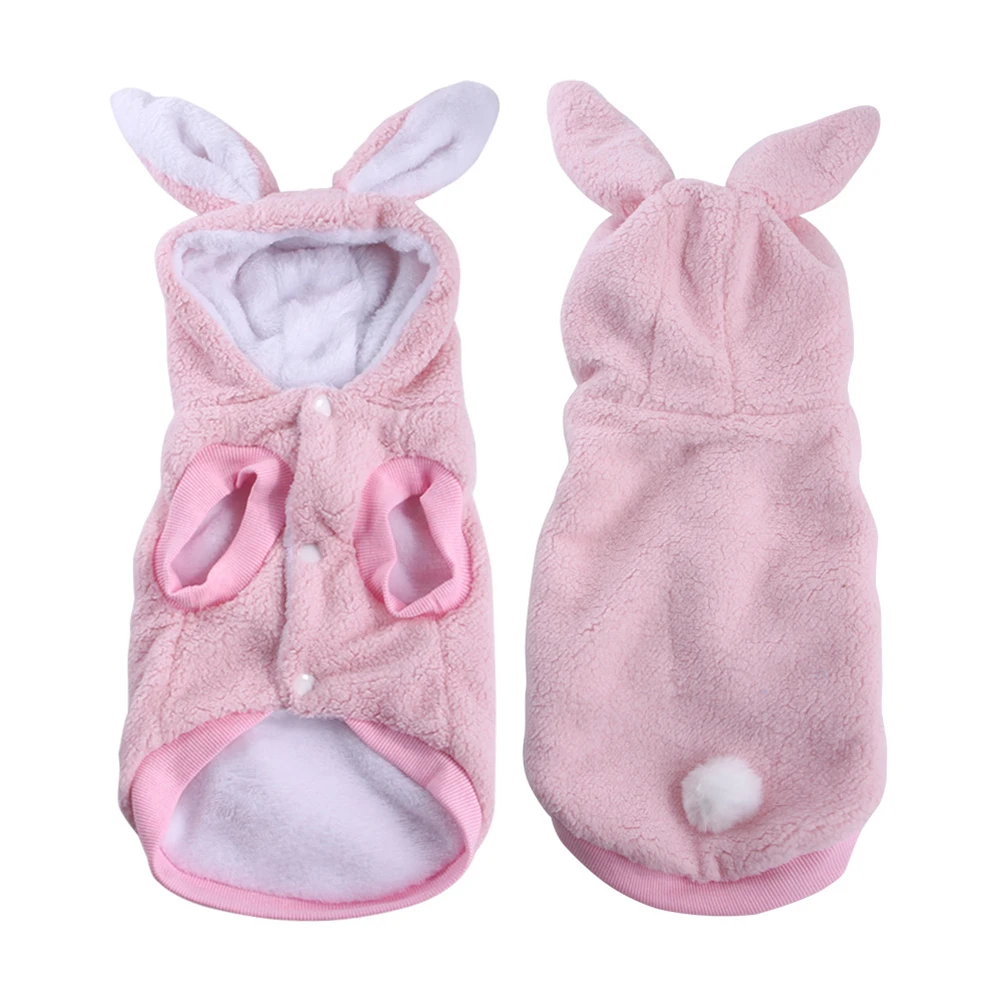 

Fleece Puppy Hooded Clothing Winter Warm Dog Clothes Cats Chihuahua Pug Cosplay Costumes Cute Pets Coat Jacket Clothes