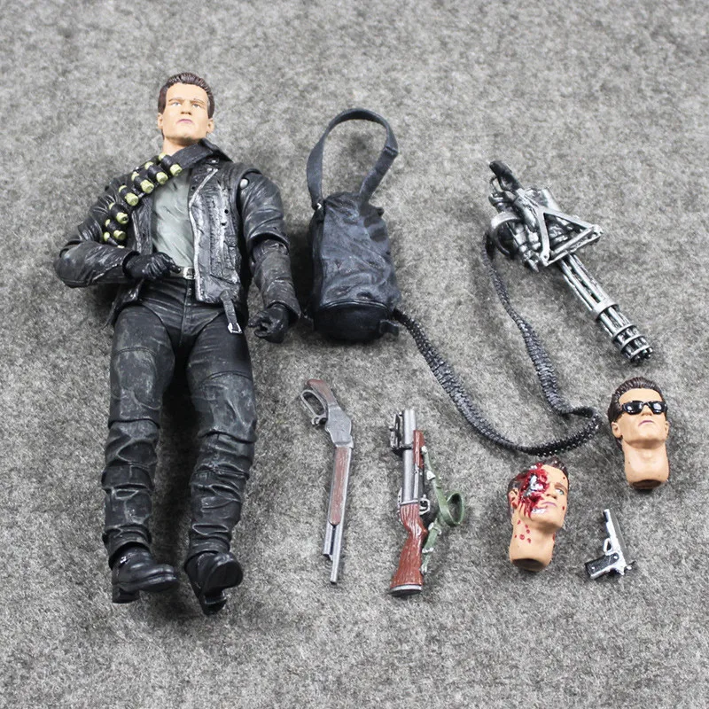 18 см NECA Терминатор 2 T 800 Шварценеггер ПВХ Фигурки Модель игрушки куклы для