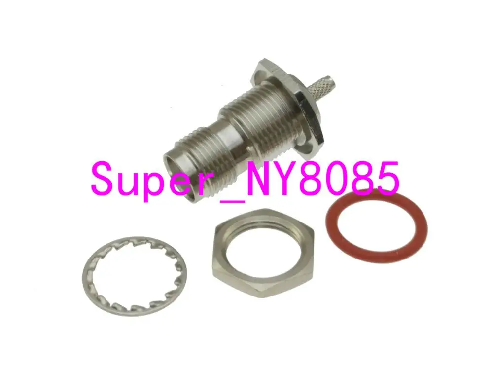 Разъем с гайкой разъем ОБЖИМНАЯ головка RG174 RG316 LMR100 кабель RF коаксиальный|bulkhead