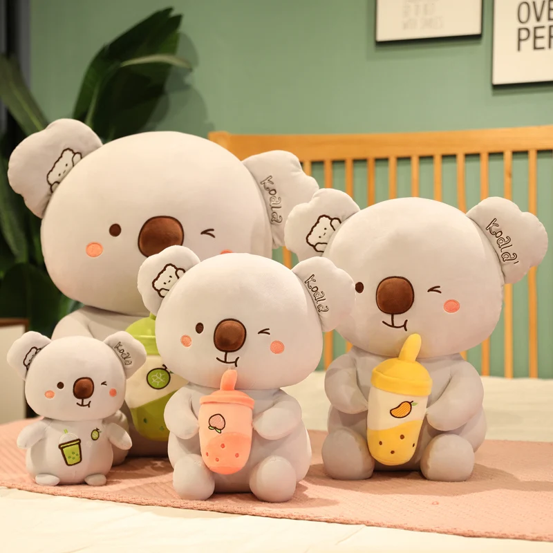 

Новинка, чашка для чая с молоком, мягкая кукла Koala с милыми животными, игрушка для детей, подарок на день рождения