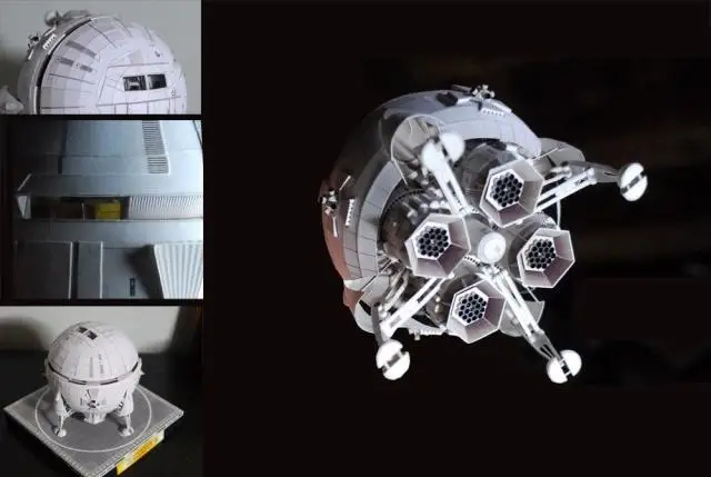Космический корабль Овен 1 B в 2001 г.: космическая Одиссея бумажная 3d модель сделай