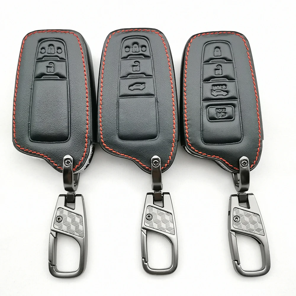 

Hot Style Key Cover Case For Toyota Camry Chr Corolla Rav4 Avalon Land Cruiser Prado Prius Remote 2018 2019 2020 Accessories Box