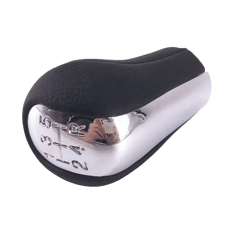 С хромированным покрытием из искусственной кожи 5 Скорость MT Шестерни рукоятка