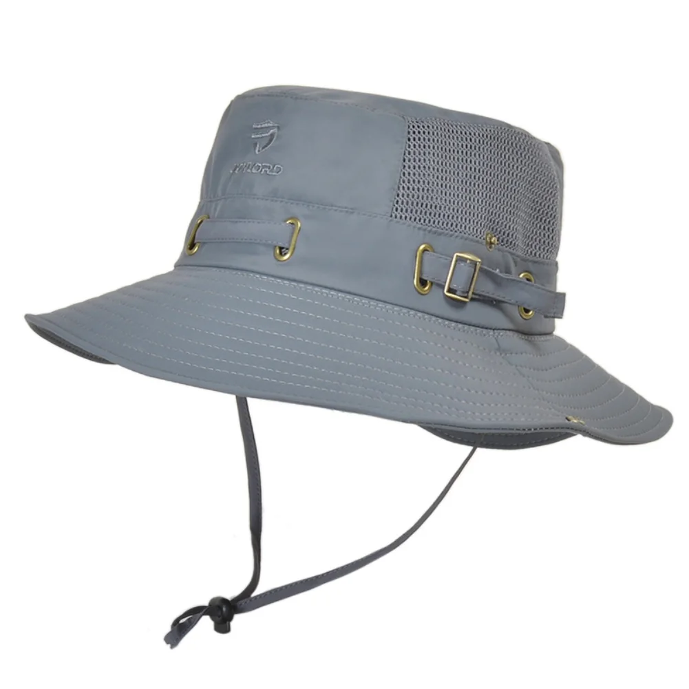 

Outdoor Breathable Wide Brim Boonie Hat Waterproof UPF 50+ Sun Protection Mesh Safari Sun Hat Travel Fishing Hat