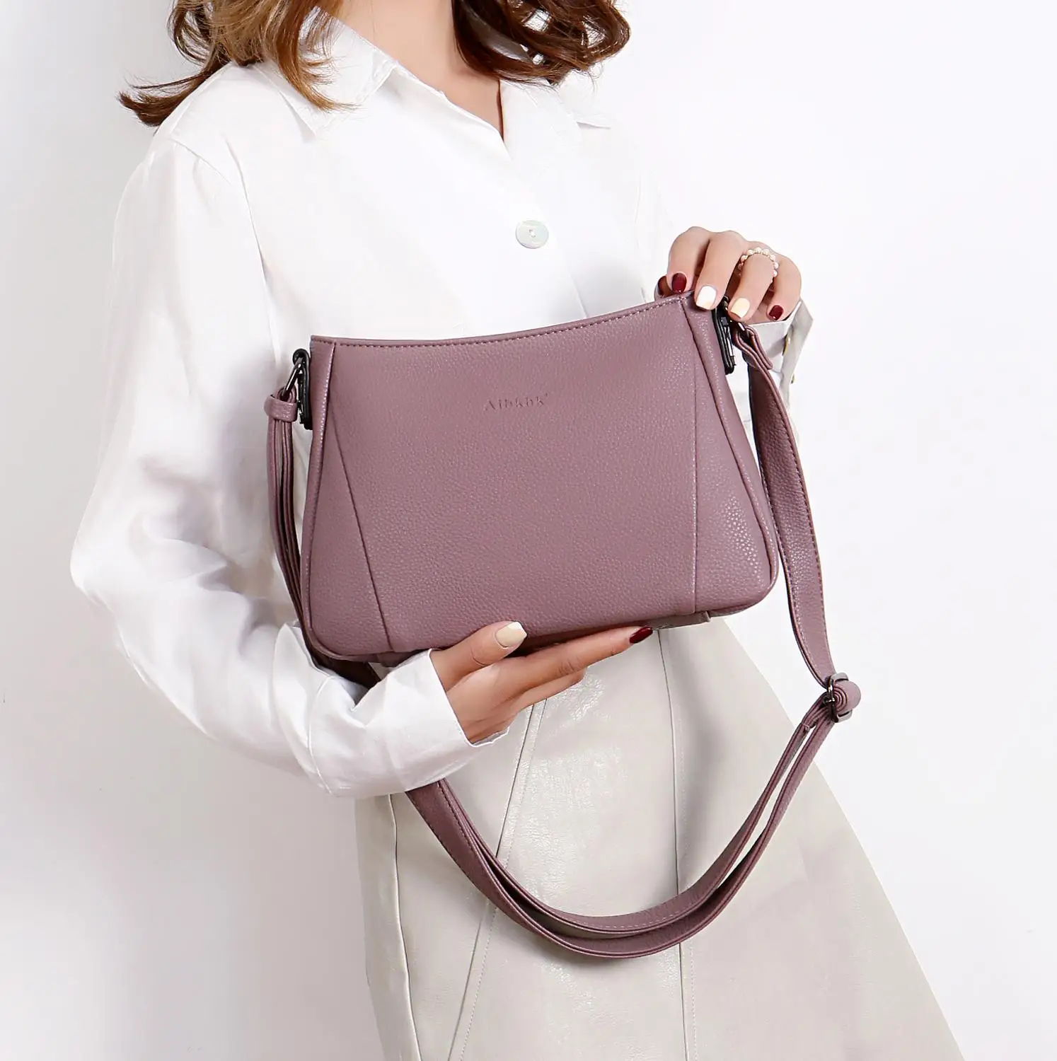 

AISNOW New Fashion Famous Brand PU Leather Women Bag High Quality Leather Small Crossbody Bag Shoulder Bag For Ladies