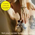 Японская Полуперманентная стойкая искусственная Татуировка CWP GZ105 с рыбками кои, молитвенные руки, Рисунок совы