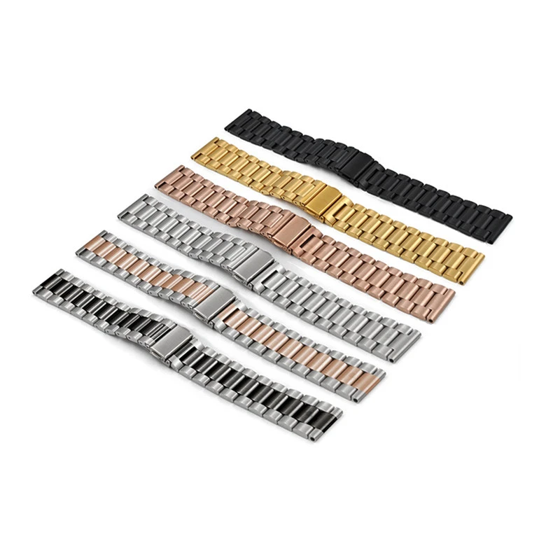 Ремешок из нержавеющей стали с тремя бусинами для браслета Fitbit Versa ремешок