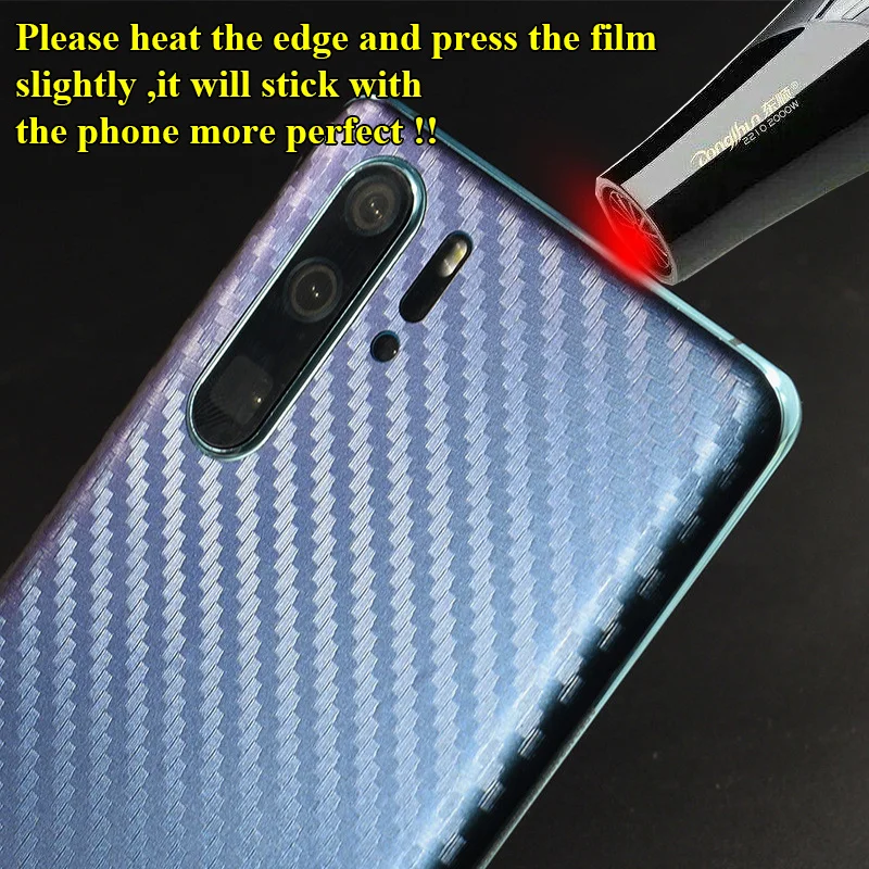 Для huawei P30/P30 Pro/P30 Lite 3D градиентное углеродное волокно полное заднее покрытие наклейка кожа телефон защитная наклейка пленка