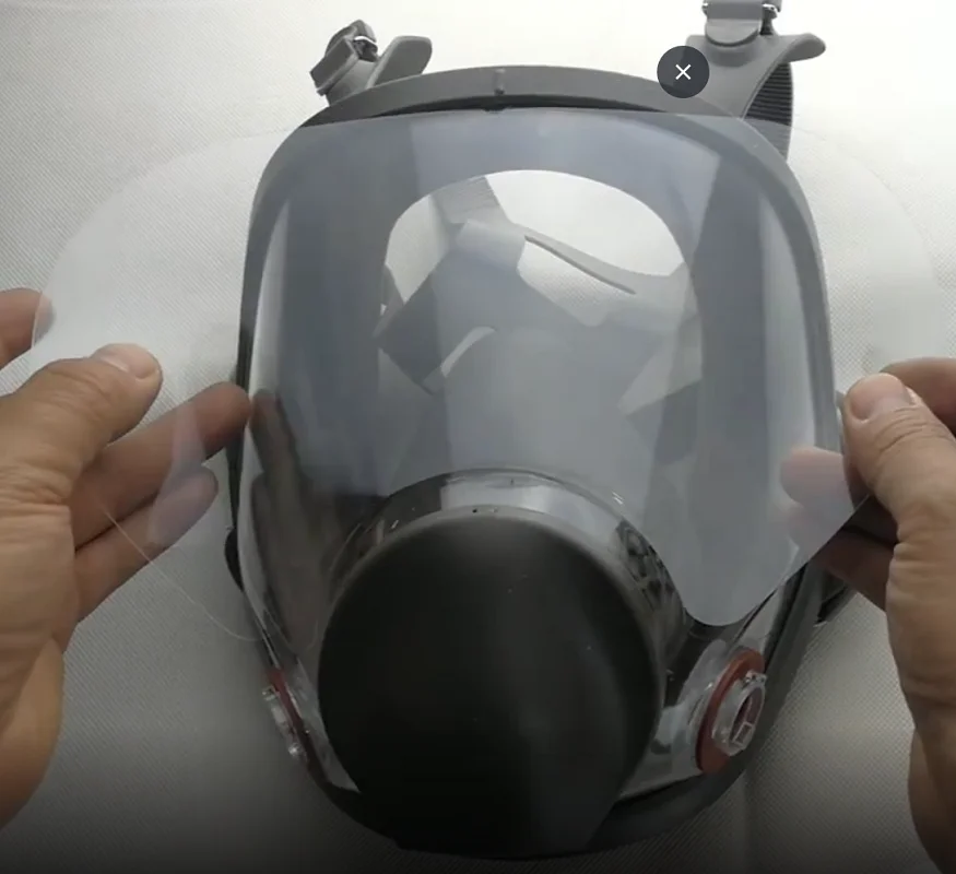 Защитная пленка устойчивая к царапинам для 3M 6800 газ респиратор полный уход за