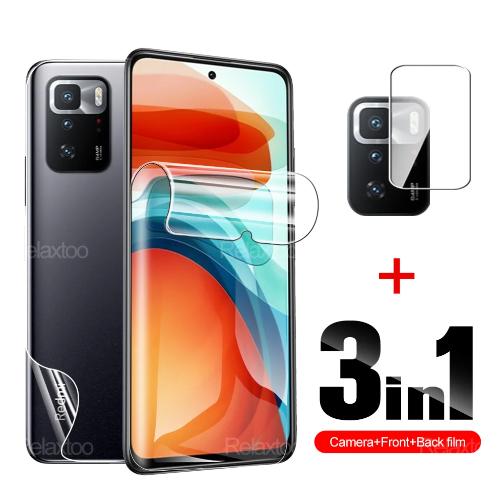 

Гидрогелевая мягкая защитная пленка 3 в 1 для Xiaomi X3 X2 GT NFC Pro