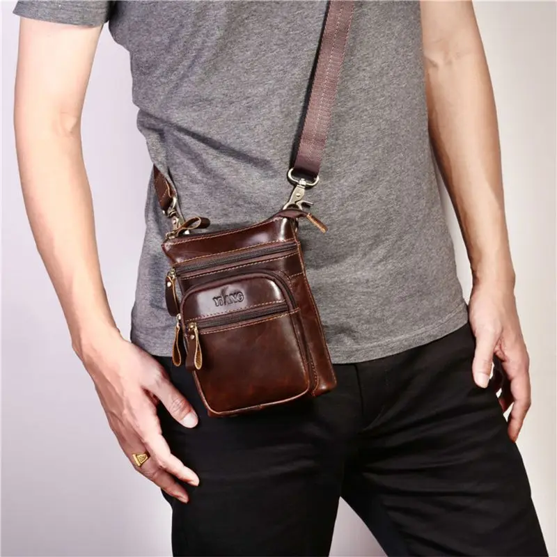 

Men Vintage PU Leather Shoulder Bag Crossbody Small Messenger Satchel Business Bags