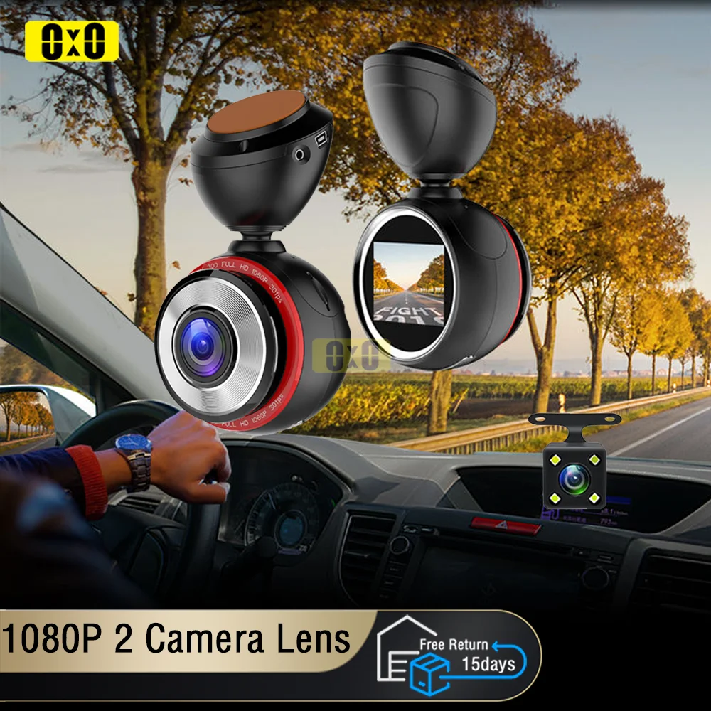 

Gmai A100 Car Dvrs 2 Camera Lens Dash Cam Video Recorder Auto Registrator 2.0Inch with Parking Assistance Rearview Camera