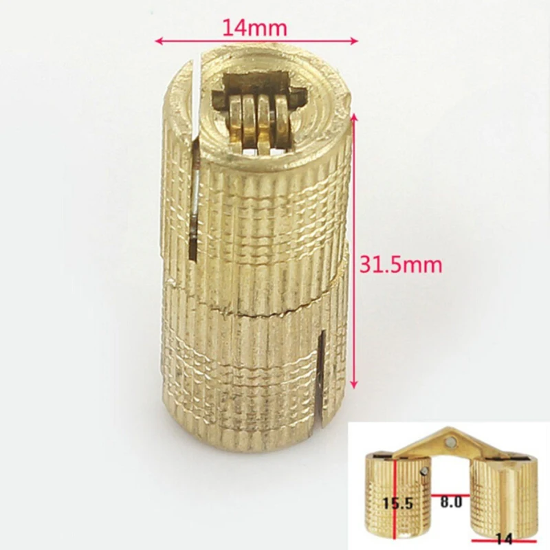 Copper Hinge Invisible Concealed Cabinet Sturdy Home Furniture Metal Gift Box Hardware 1pc DIY | Обустройство дома