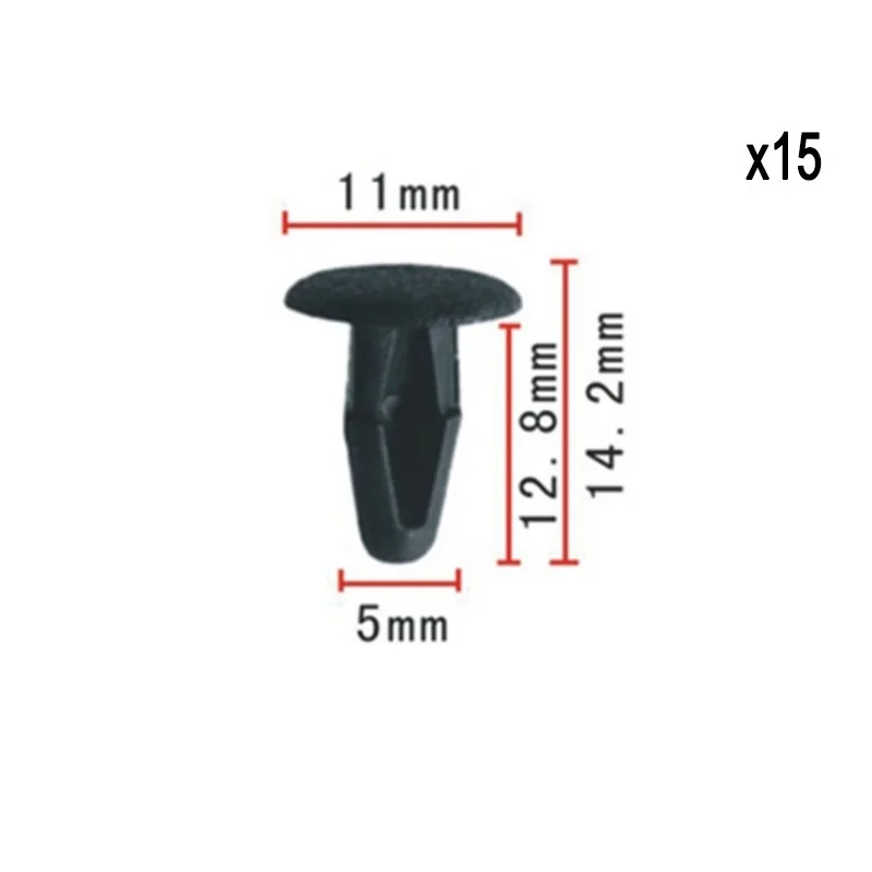 

15pcs Nylon Fastener Rivet Retainer Clip For Honda OE#66435-648-0000