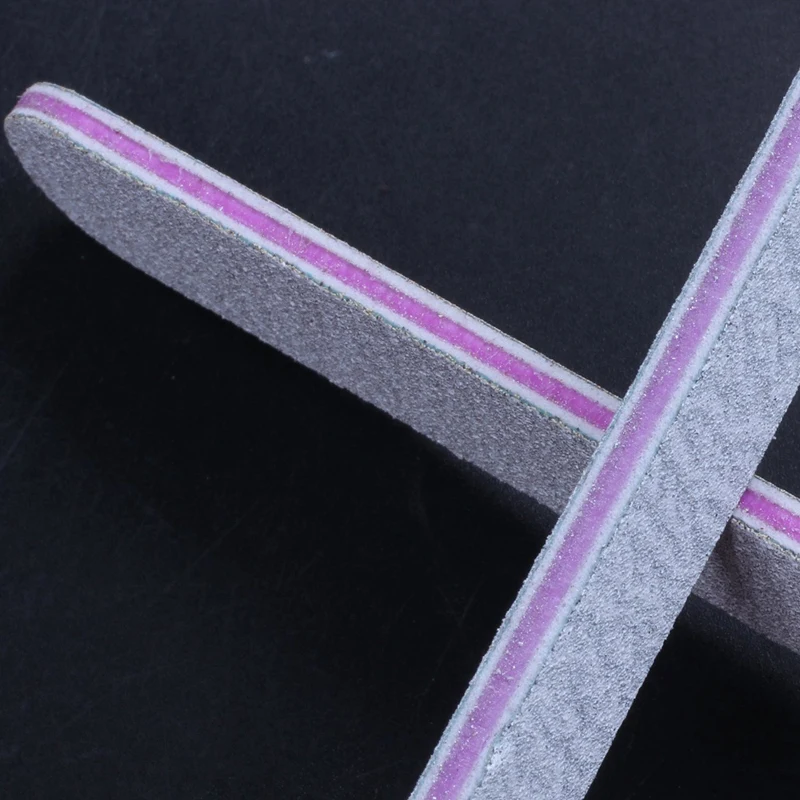 

20 Nail Files Double Sided 180/100 Grit GREY Straight Emery Board
