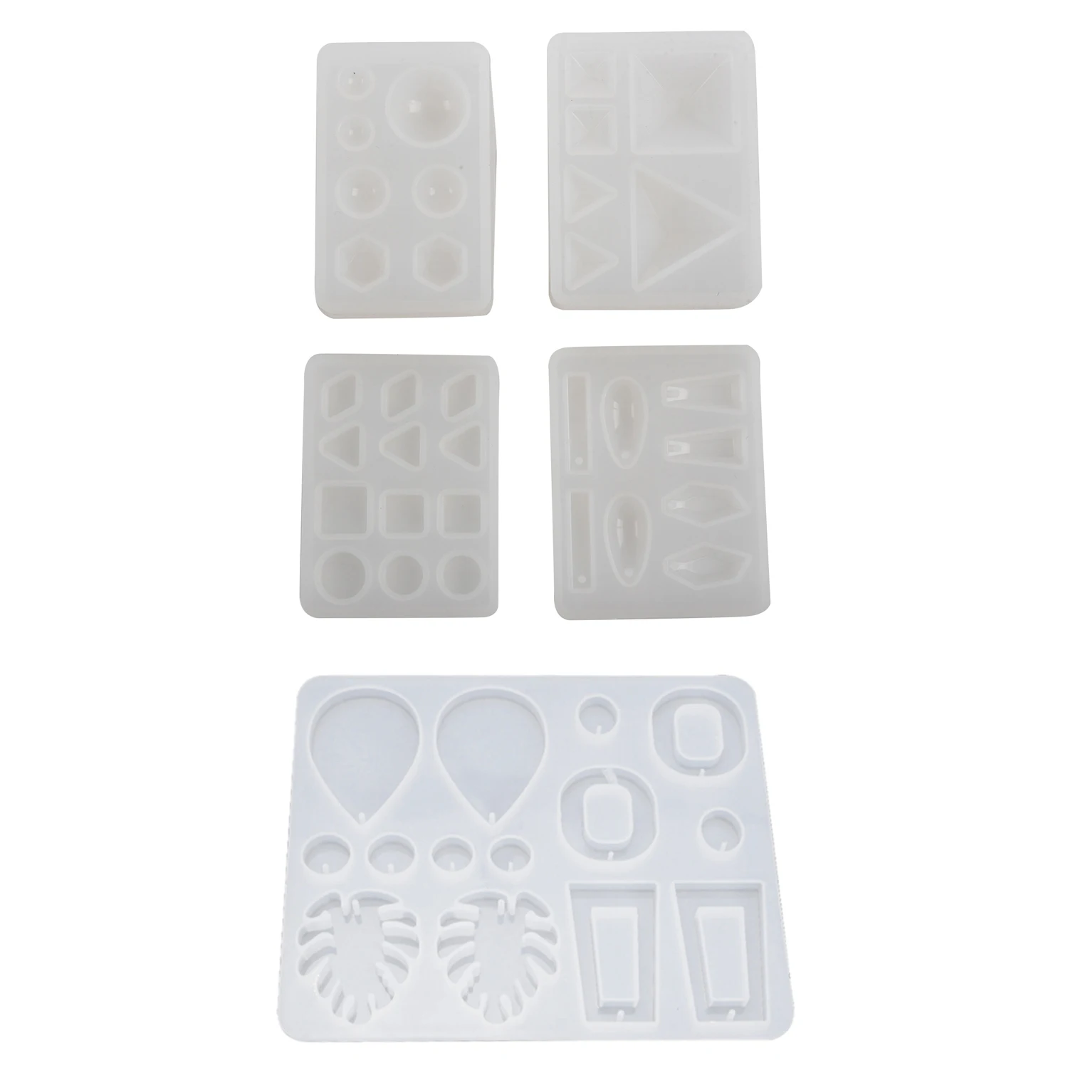 

Silicone Mold Diy Geometric Triple-Cornered Mirror & DIY Earrings Pendant Mold Handmade Dangle Eearrings Silicone Mold