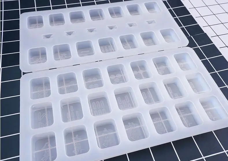 Прозрачная/Розовая форма для Маджонга желе Конфеты Шоколад Мыло Форма торта