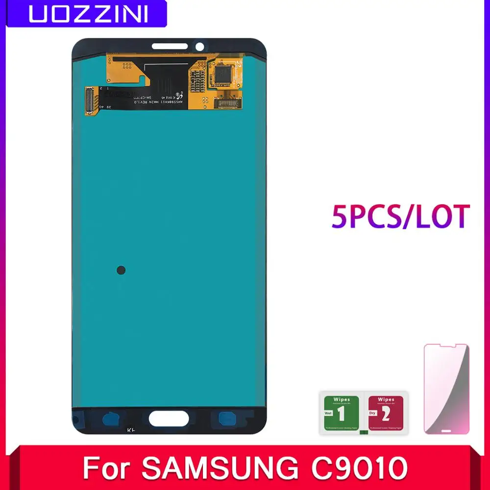 ЖК дисплей SUPER AMOLED 5 шт./лот для SAMSUNG Galaxy C9 Pro LCD C9000 сенсорный экран дигитайзер