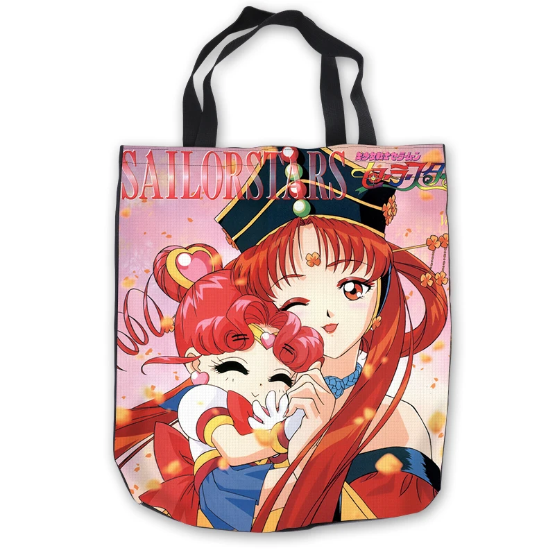 Пользовательские Парусиновые Сейлор Мун ToteBags ручные сумки сумка для покупок